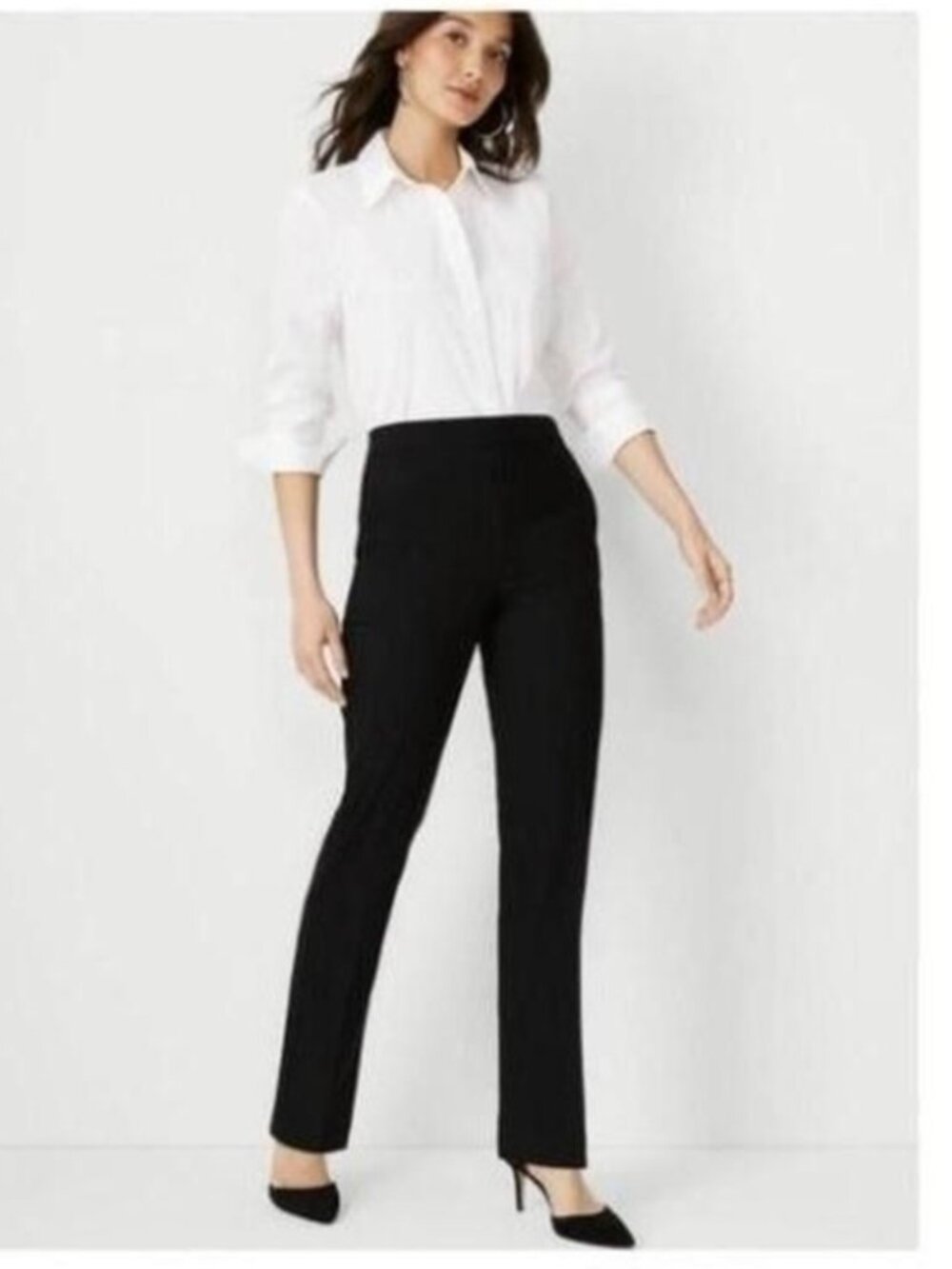 White House Black Market  Straight‎ Leg Work Dress Pants Size Zip Size 8